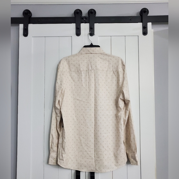 Alfani Men’s Long Sleeve Vanilla Ice Button-Down Shirt. NEW! - Picture 2 of 7